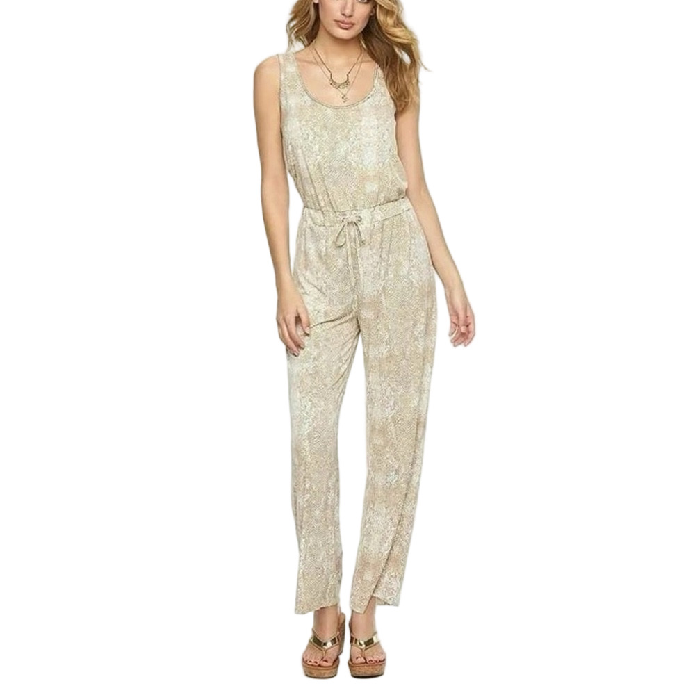 Juicy Couture Snakeskin Patterned Wide Leg Jumpsuit Medium NWOT